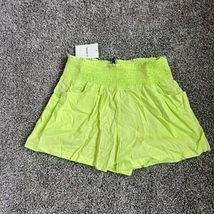 Bright green/yellow beach shorts